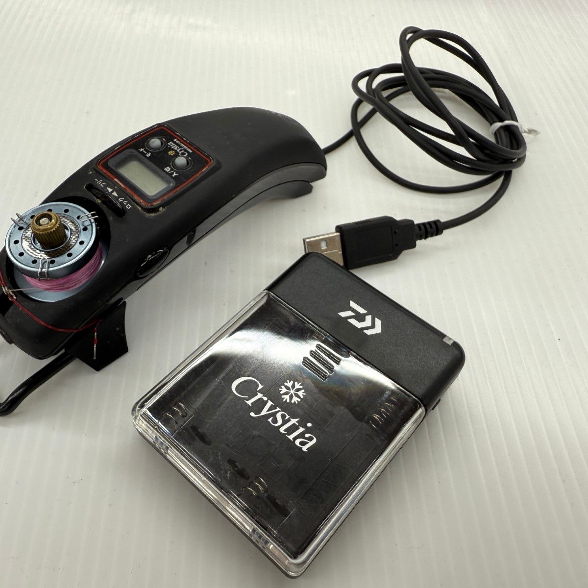 σσDAIWA ダイワ クリスティアCRⅢ 程度B 外部電源 アルミスプール バッテリーケース付きA