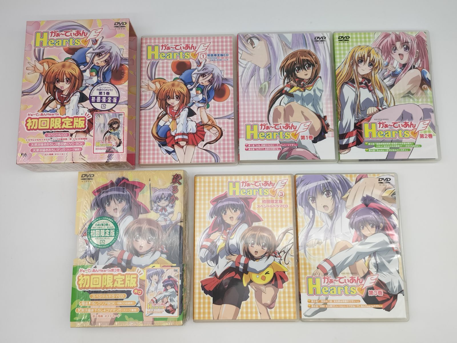 がぁ～でぃあんHearts♡　1〜3　ぱわーあっぷ!　1・2　初回限定版含む Amazon.co.jp: DVD がぁ～でぃあん Hearts 全3巻+初回特典CD/が
