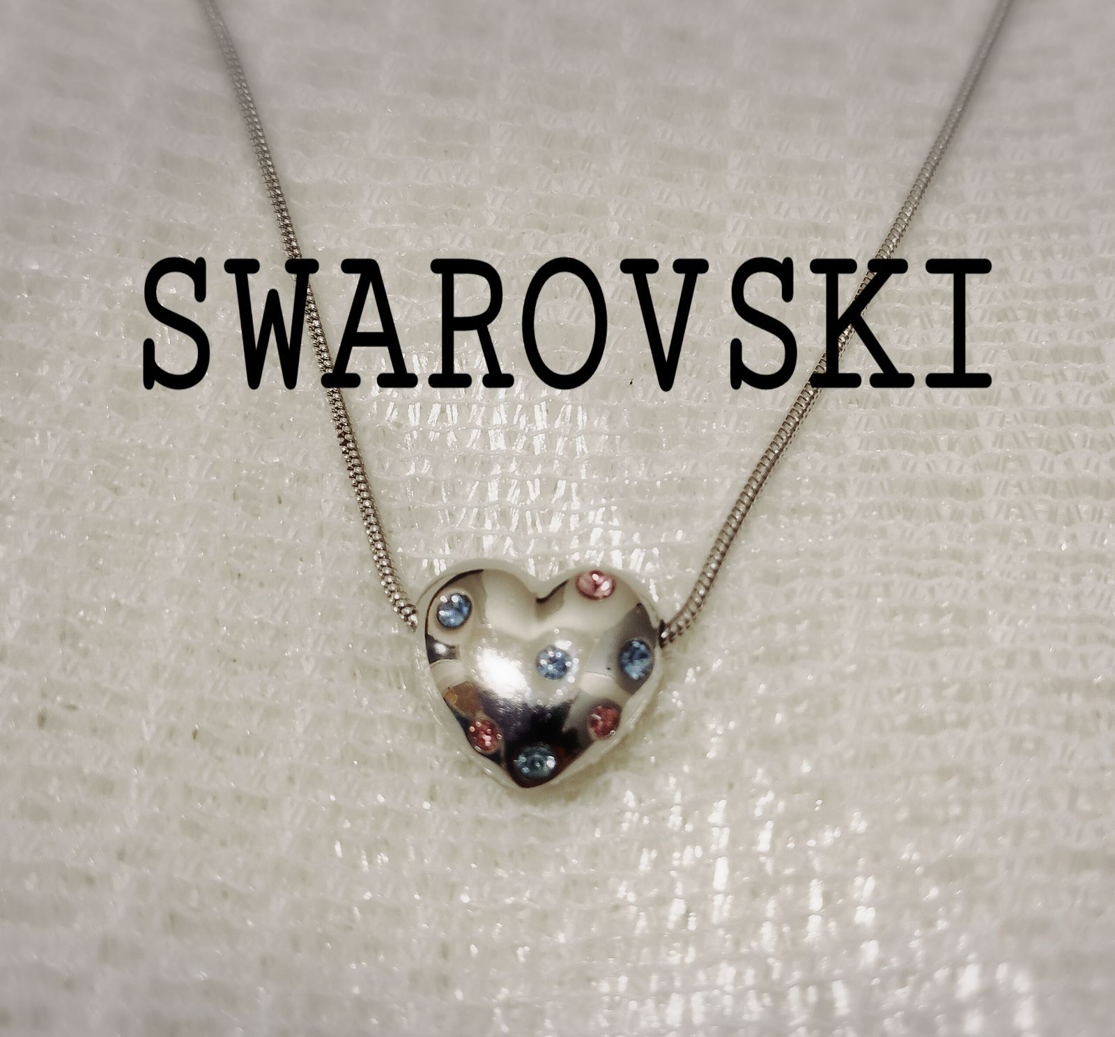 最終値下げ】SWAROVSKI ペンダント スワロフスキー ハートネックレス 