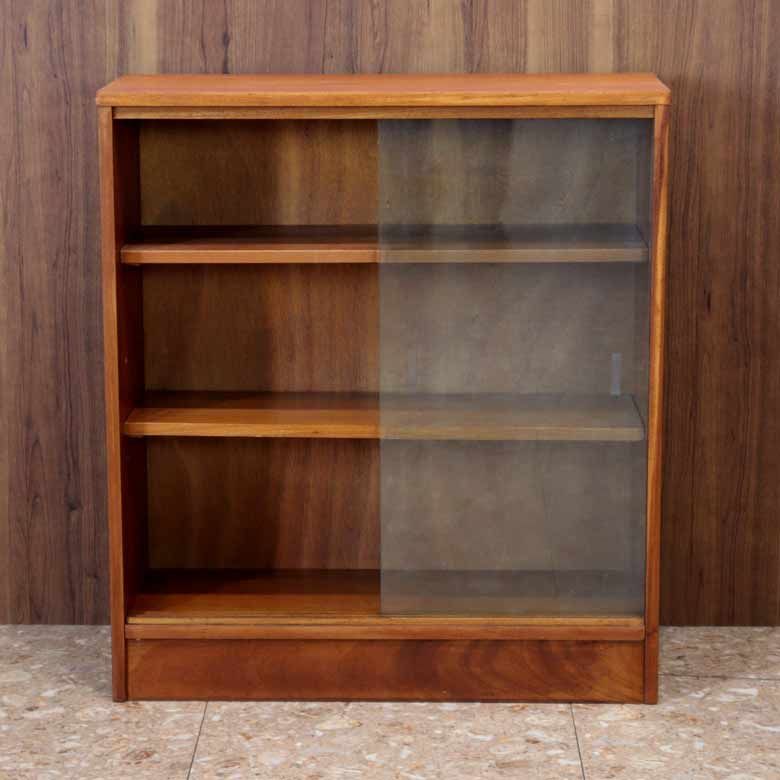 ガラス戸付きブックケース 本棚 チーク ヴィンテージ 木製 ミッドセンチュリー 北欧 MARWIL-DEMENAGEMENTS_CH
