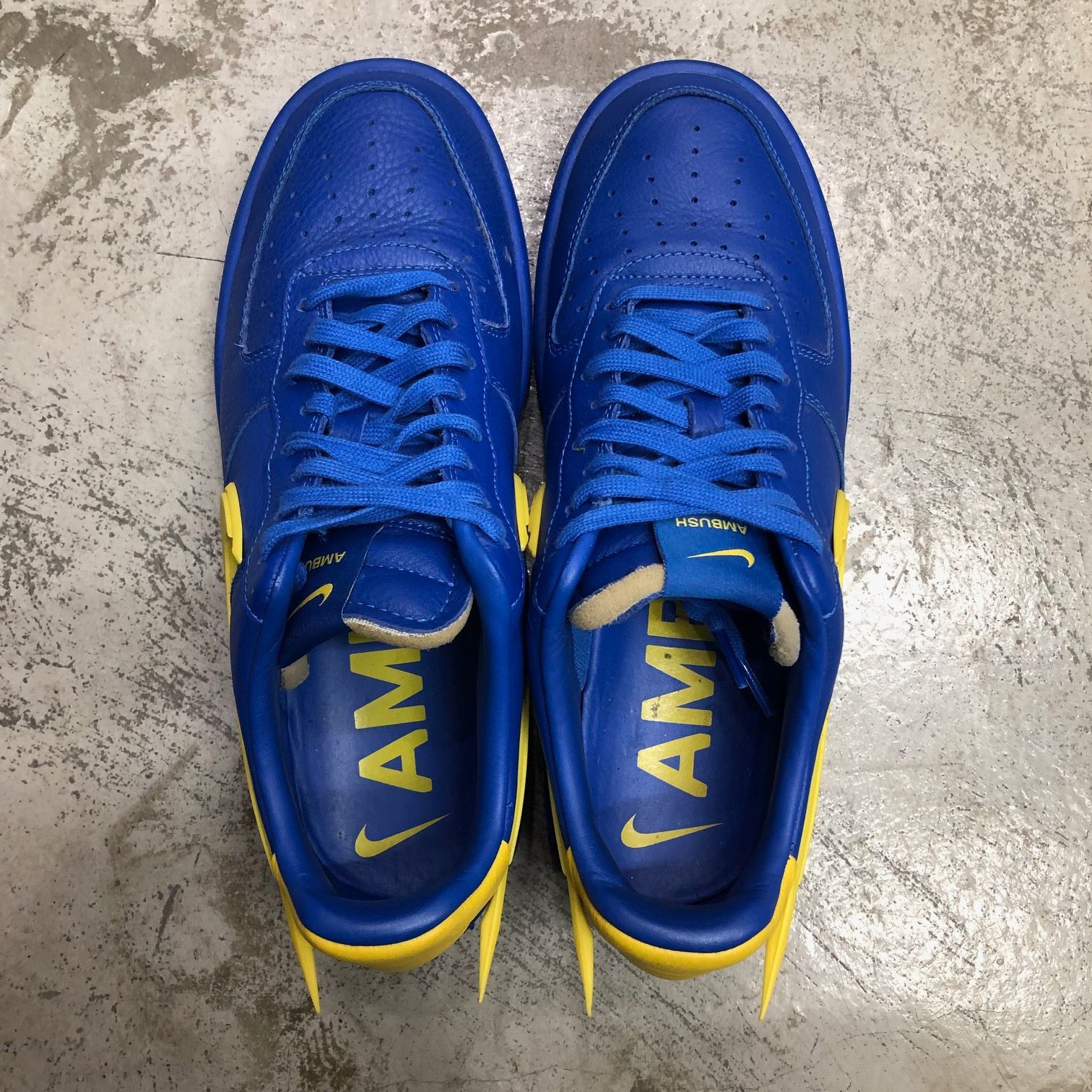 国内正規 AMBUSH Nike Air Force 1 Low Game Royal and Vivid Sulfur 