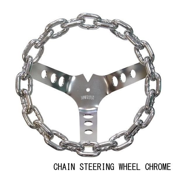 チェーン ステアリング クローム 自転車部品 ローチャリ ローライダー ビーチ クルーザー カスタム ハンドル アクセサリー