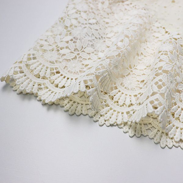 大きいサイズ Rose Tiara ローズティアラ レース チュニック 46 / 生成  