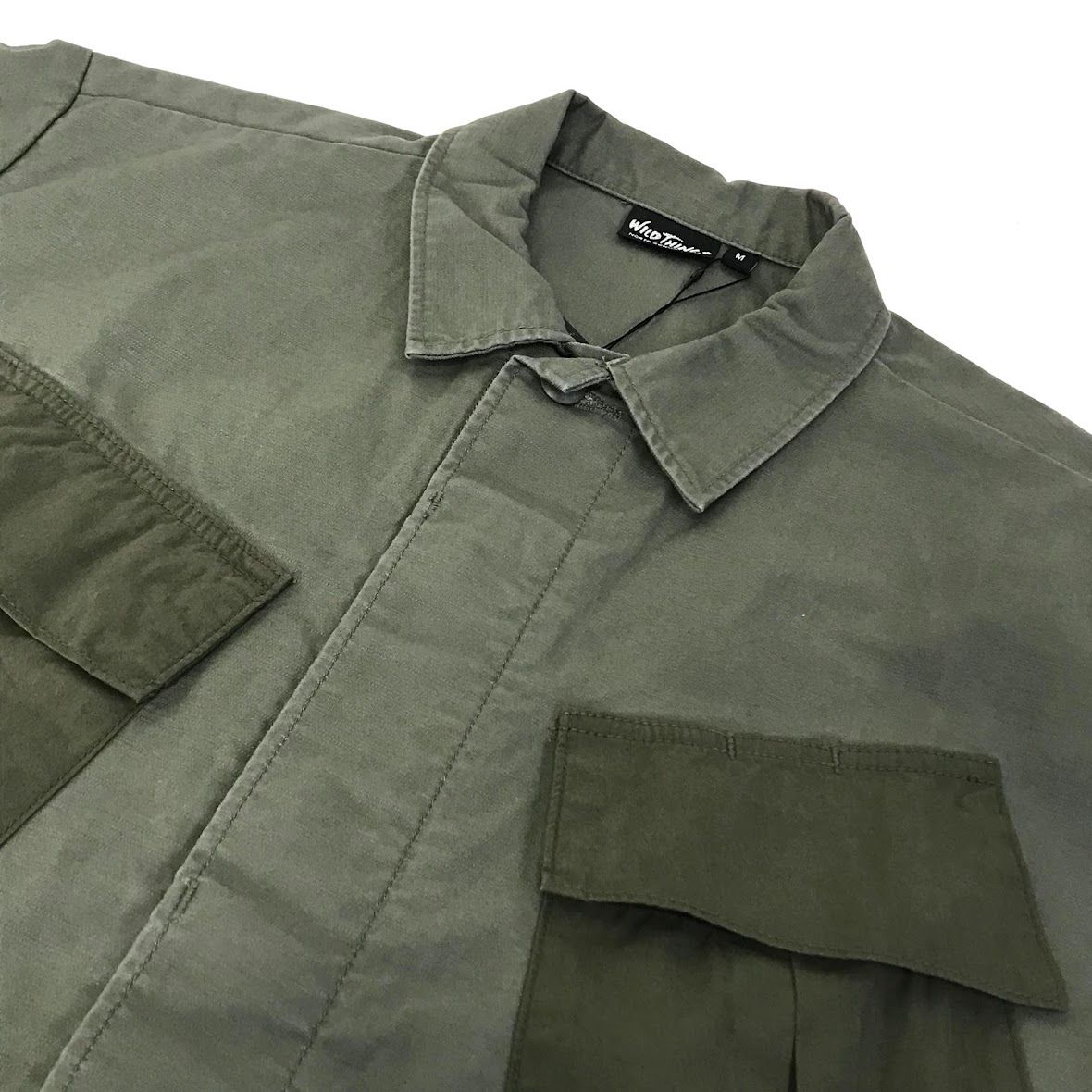 【倉吉店】 中古 WILD THINGS | ワイルドシングス ミリタリージャケット BACK SATIN FIELD JACKET WT21005AD ブラック サイズ：M 【92】 倉吉店】WILD THINGS | ワイルドシングス ミリタリージャケット BACK
