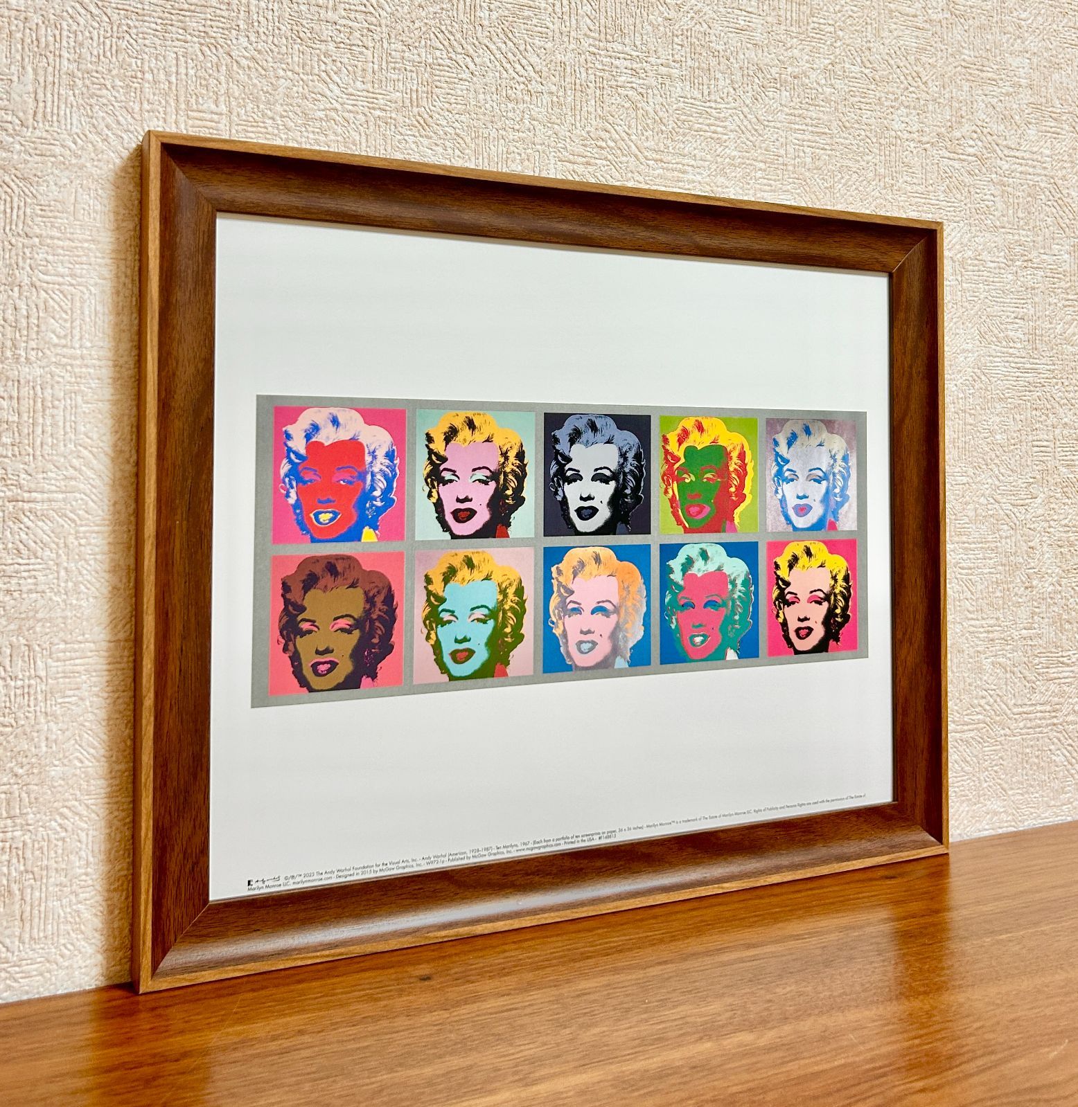 額縁 レア アート作品 新品☆額縁付アートポスター(BRUCE MCGAW GRAPHICS)☆アンディ