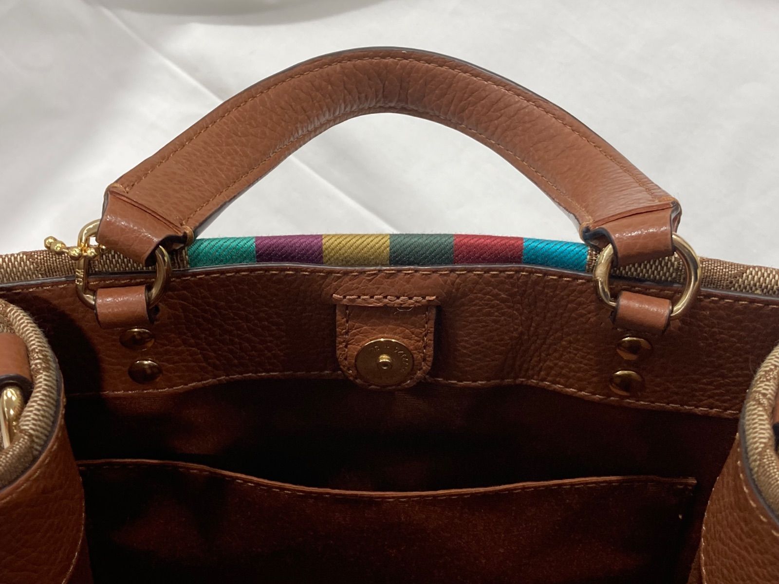 COACH コーチ デンプシートート シグネチャー トートバッグ キャンバス 