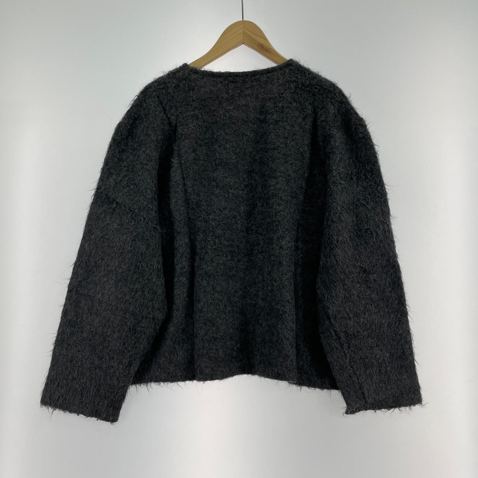 Our Legacy DOUBLE LOCK U NECK Ash Grey Alpaca 48