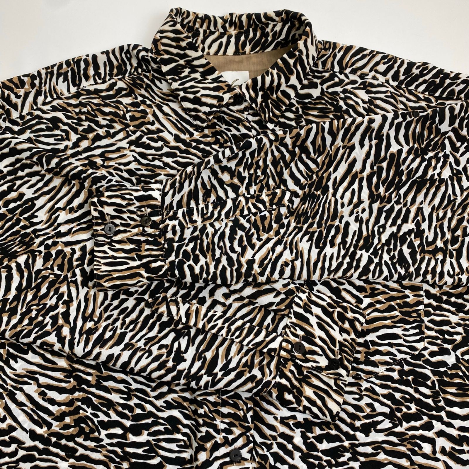ROKU BEAUTY&amp;YOUTH UNITEDARROWS ゼブラ柄シャツ BEAUTY&YOUTH UNITED ARROWS（ビューティーアンドユースユナイテッド