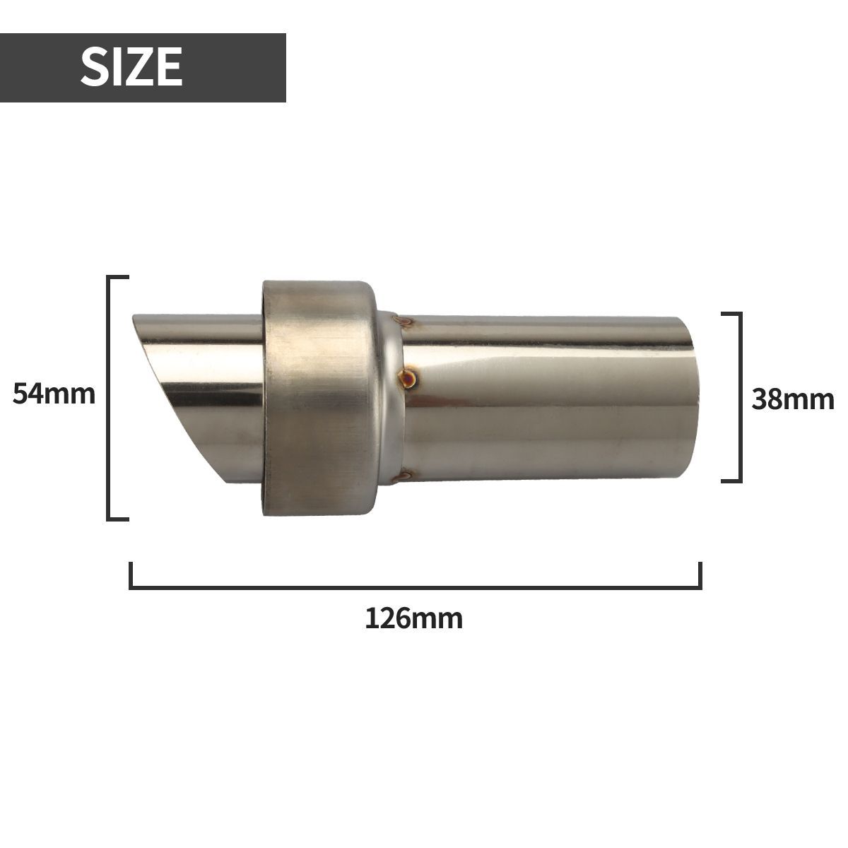 バイク用 インナーサイレンサー 外径54mm Φ54×126mm 汎用