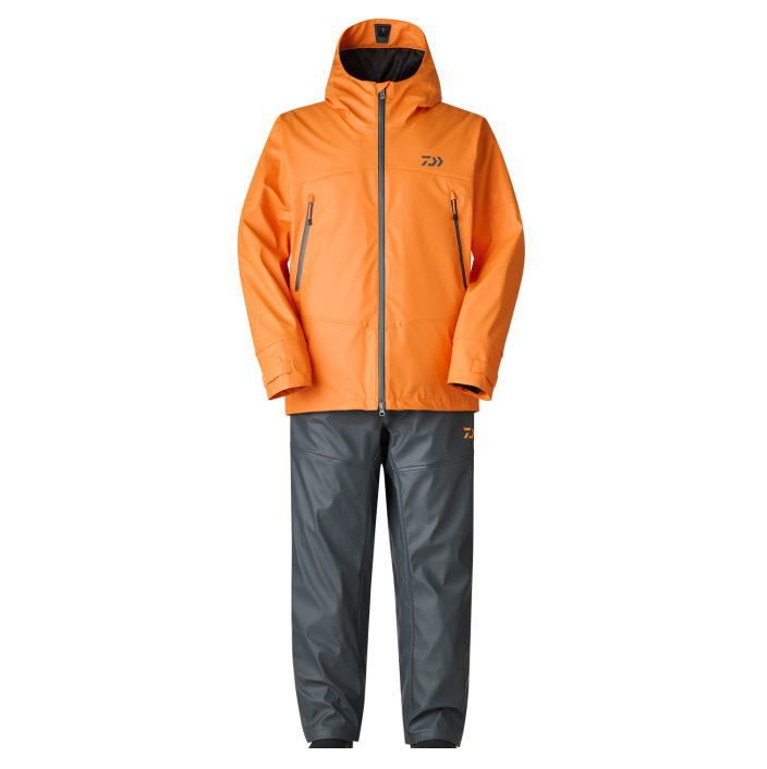 ダイワ PUオーシャンウィンタースーツ DW-6025 ライトオレンジ Lサイズ 防寒着 レインウェア daiwa 釣具