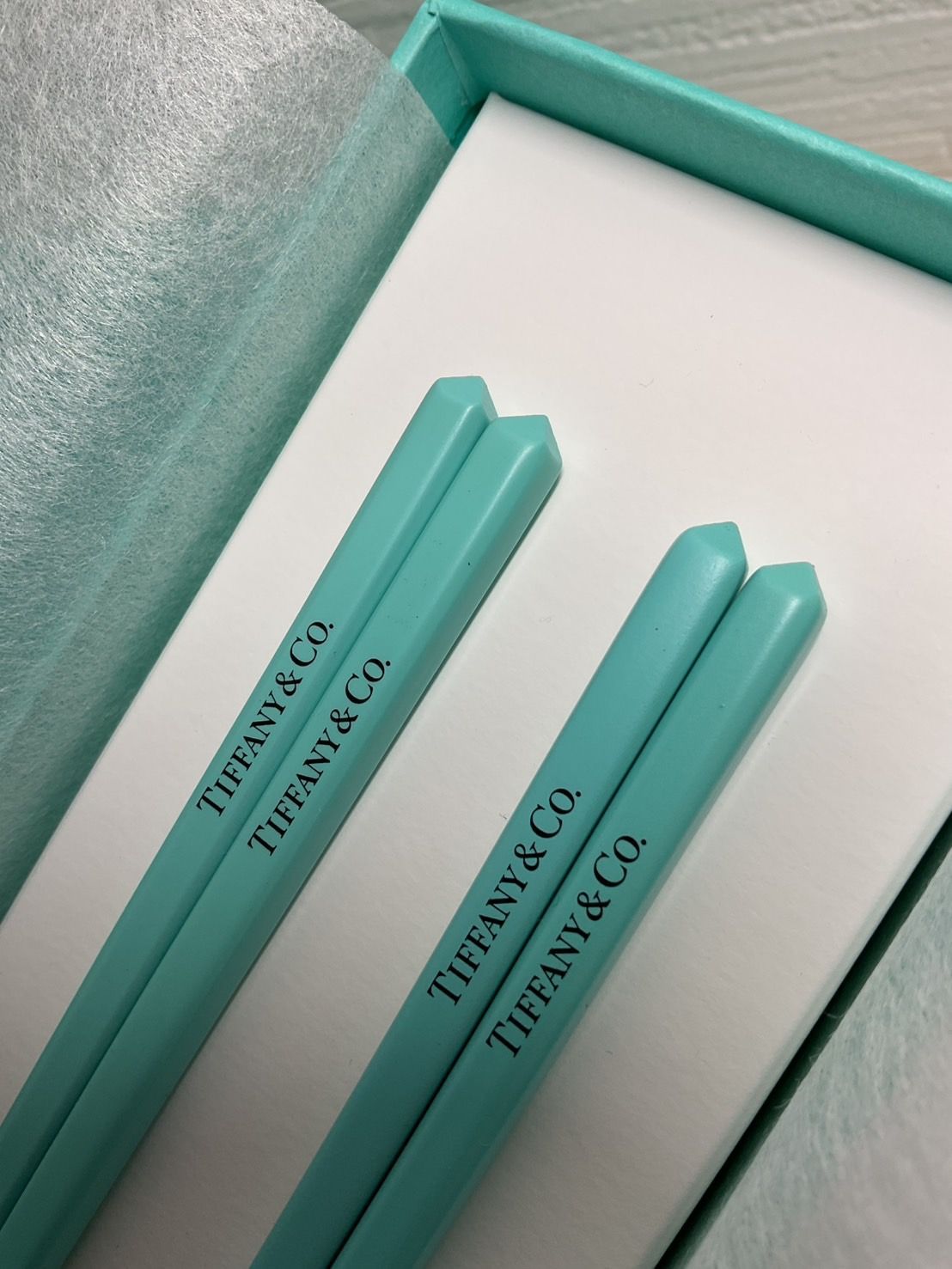 新品・未使用】Tiffany & Co. ティファニー 夫婦箸 Tiffany & Co