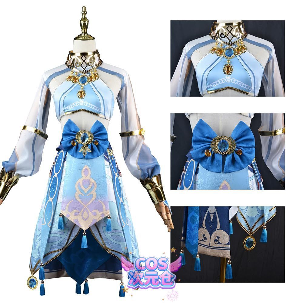 ニィロウA ウィッグ 靴 COSPLEE 原神 コスプレ衣装 Genshin メンバー コスチューム -ウイッグ-靴付き 全セット 高度還元 cosplay イベント パーテ
