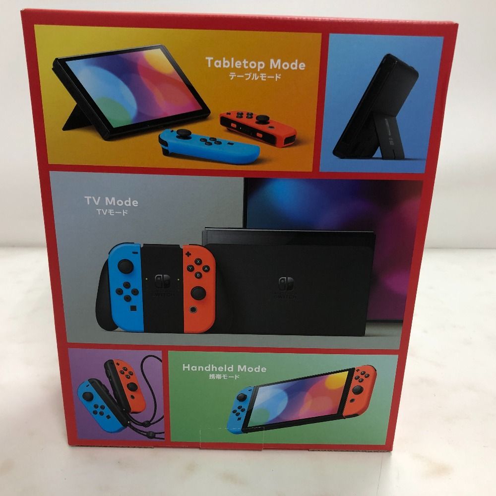 02w00672 Nintendo Switch本体 有機ELモデル Joy-Con(L) ネオンブルー