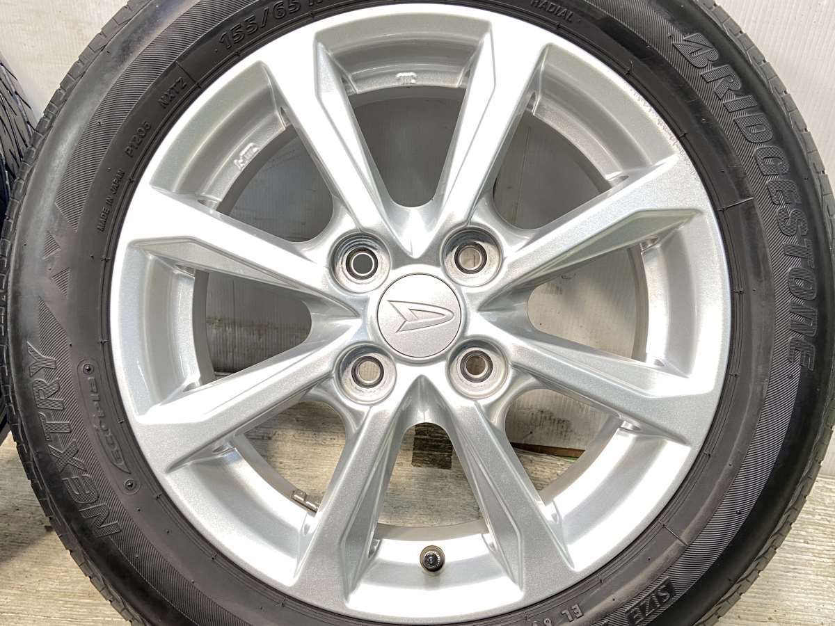 155/65R14 ブリヂストン ネクストリー ダイハツ純正 14x4.5 45 100-4穴 