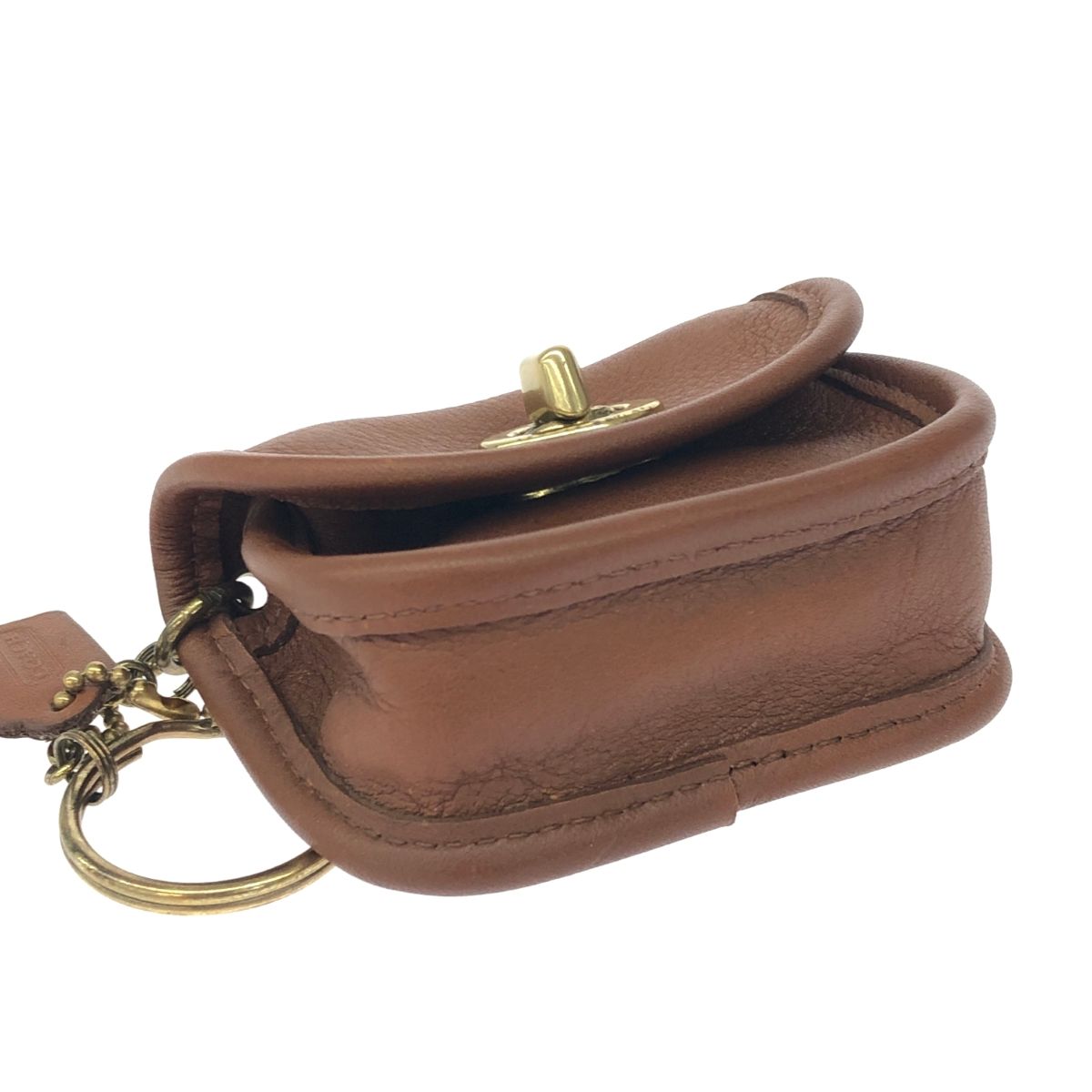 COACH オールドコーチ バッグモチーフ キーリング付コインケース 