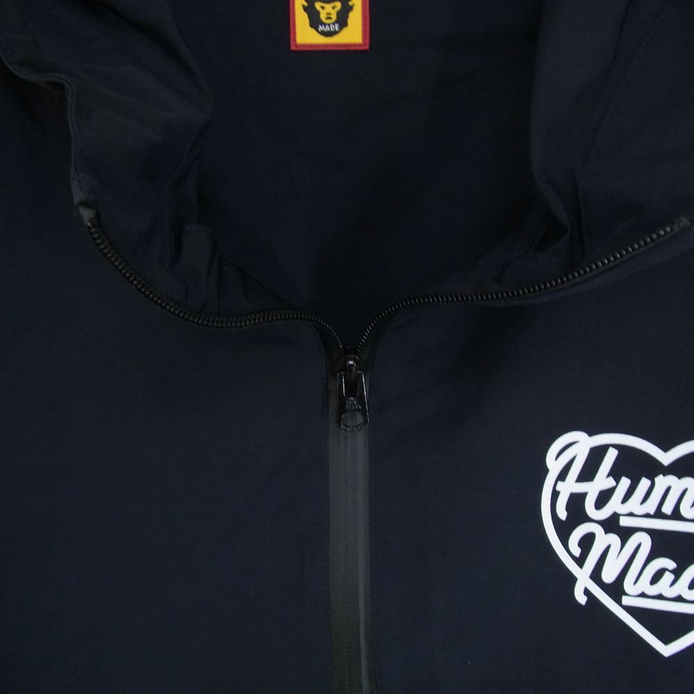 HUMAN MADE ヒューマンメイド 23SS Half Zip Anorak Jacket ハーフジップ アノラック ジャケット パーカー  フーディー ブラック系 XL【中古】