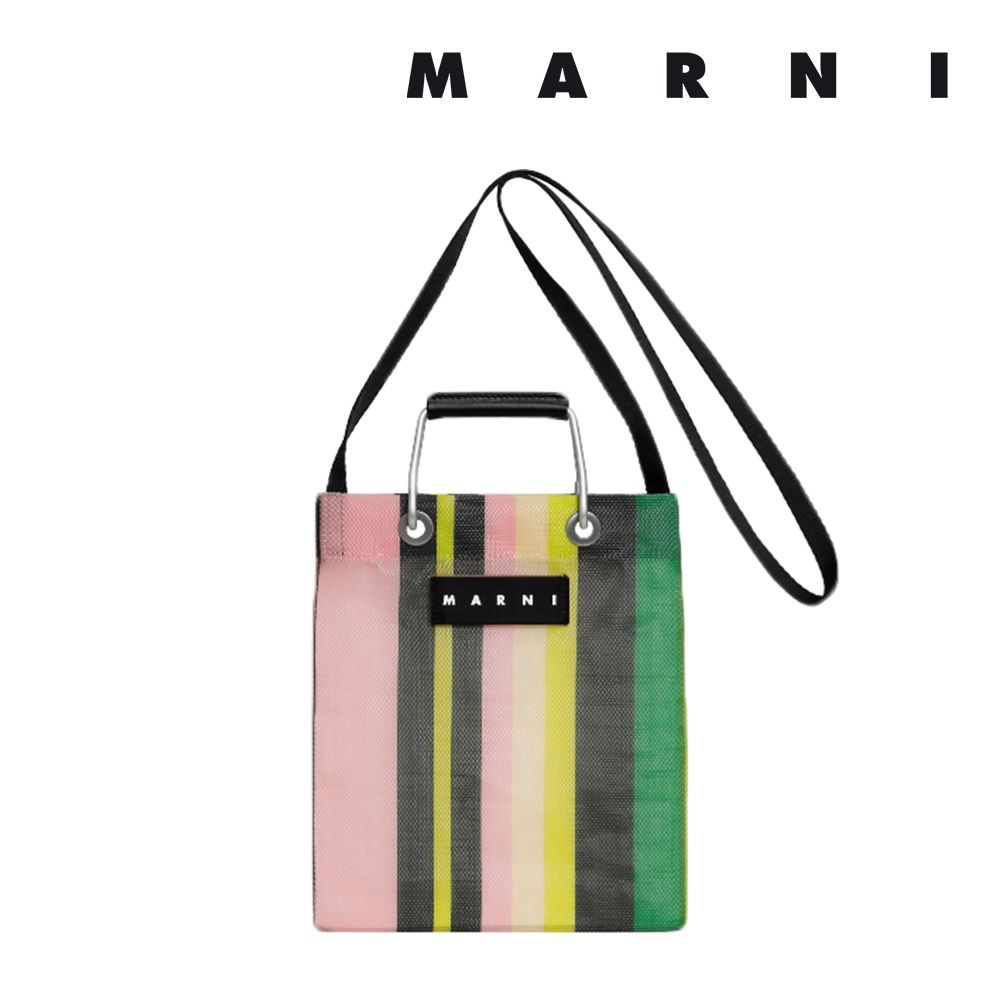 マルニ フラワー カフェ MARNI FLOWER CAFE レディース カバン ストライプミニショルダーバッグ 【返品交換不可】