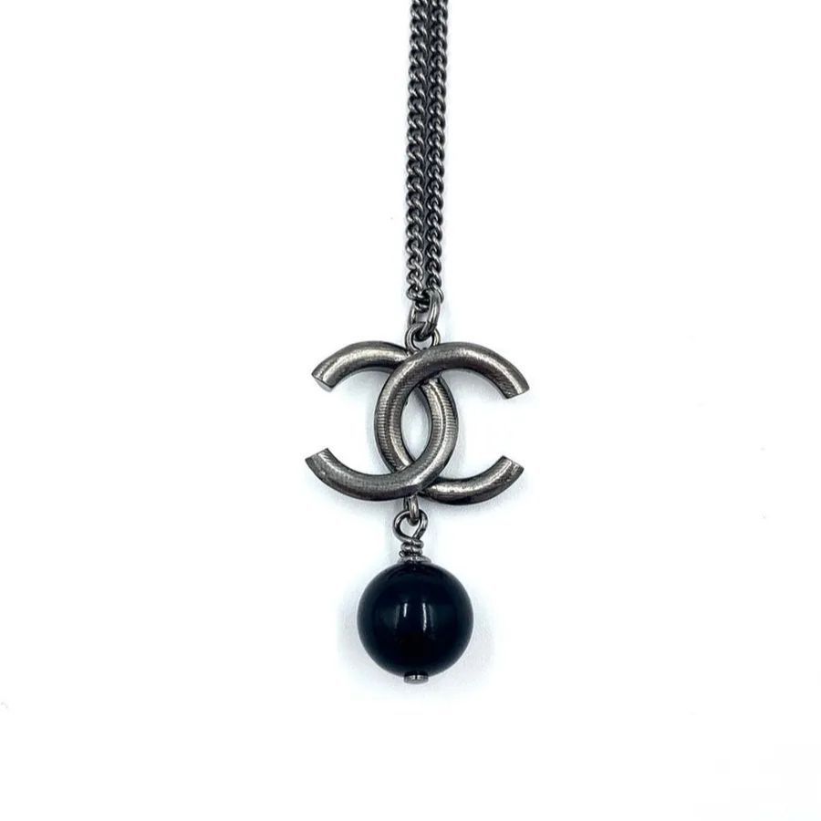 CHANEL　ココマークビーズネックレス
