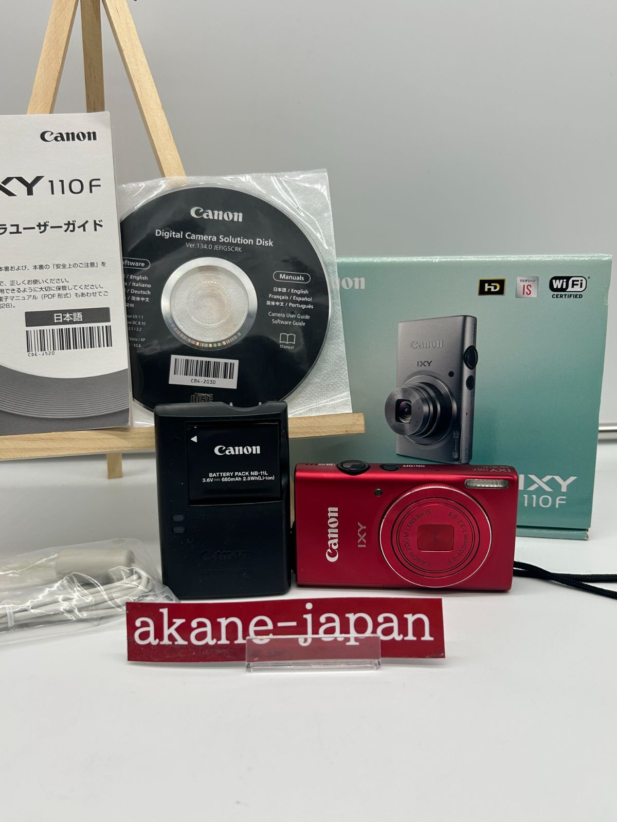 canon ixy 110f レッド 動作未確認 【公式通販】 ☆Canon IXY 110F