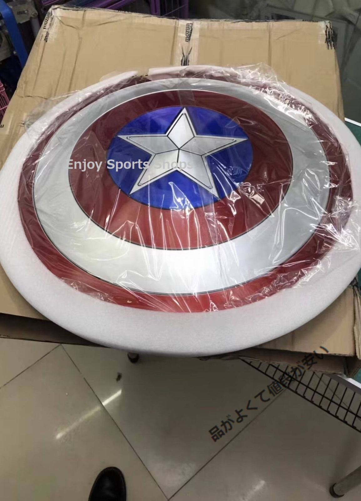 新品 キャプテン・アメリカの盾1/1シールド 57cm