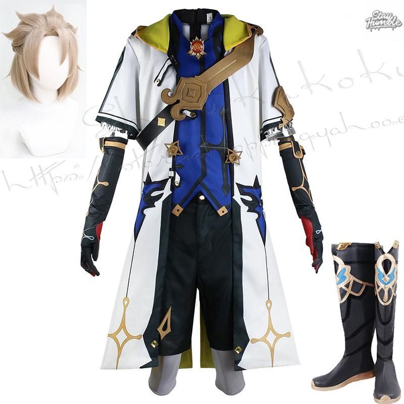 原神 げんしん風 アルベド コスプレ衣装 ウィッグcos靴 パーティーcosplay 変装仮装コスチューム 撮影 祭り