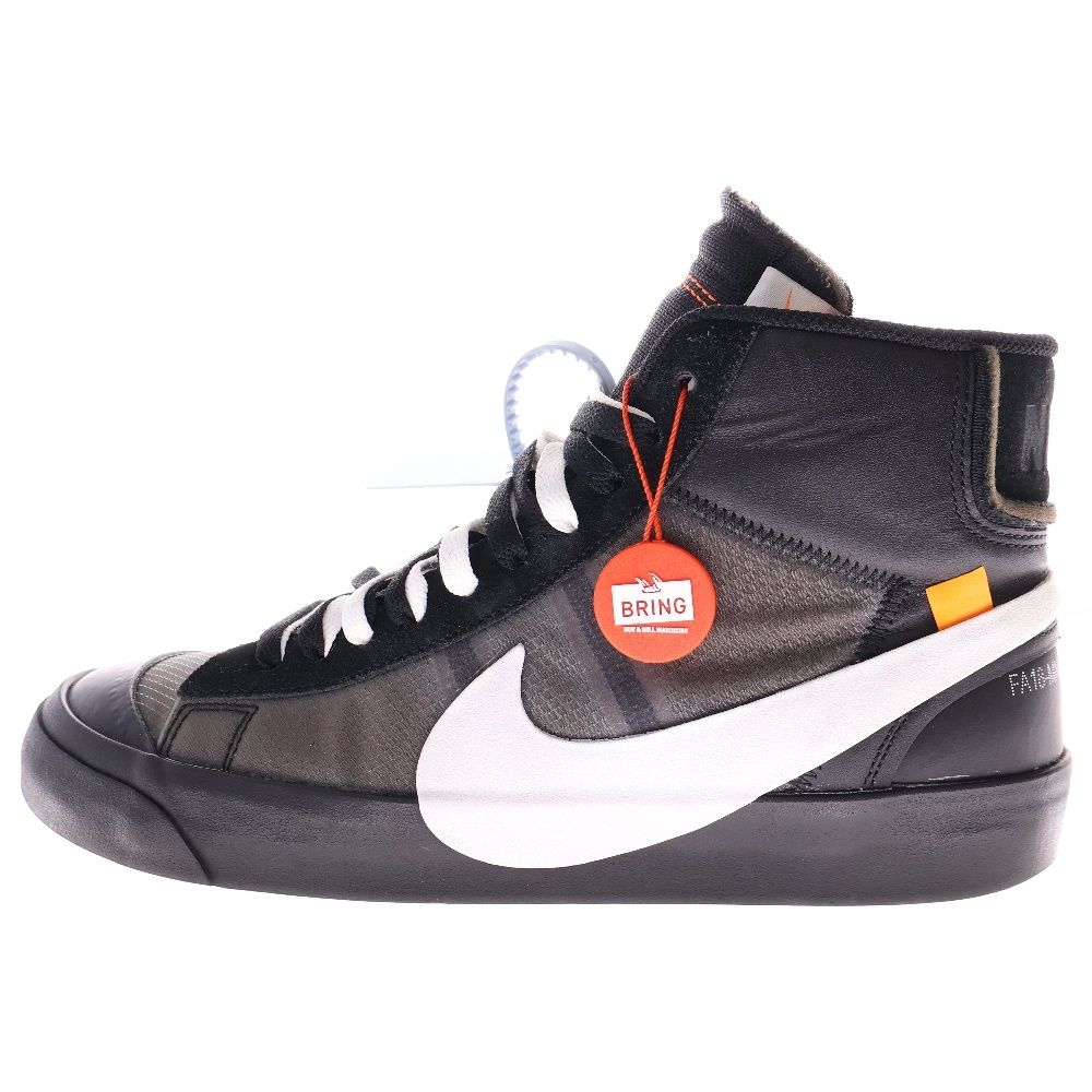 NIKE ナイキ ×OFF-WHITE THE 10 BLAZER MID GRIM REAPER ブレーザーグリムリーパー ミッドカットスニーカー ブラック US10|28.0cm AA3832-001