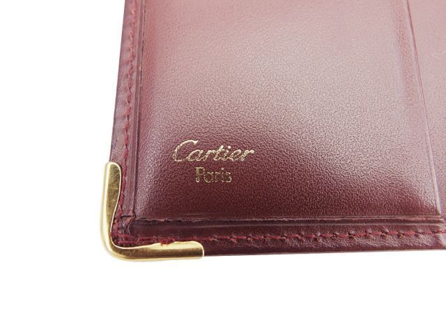 カルティエ 二つ折り 札入れ 二つ折り 財布 マストライン
