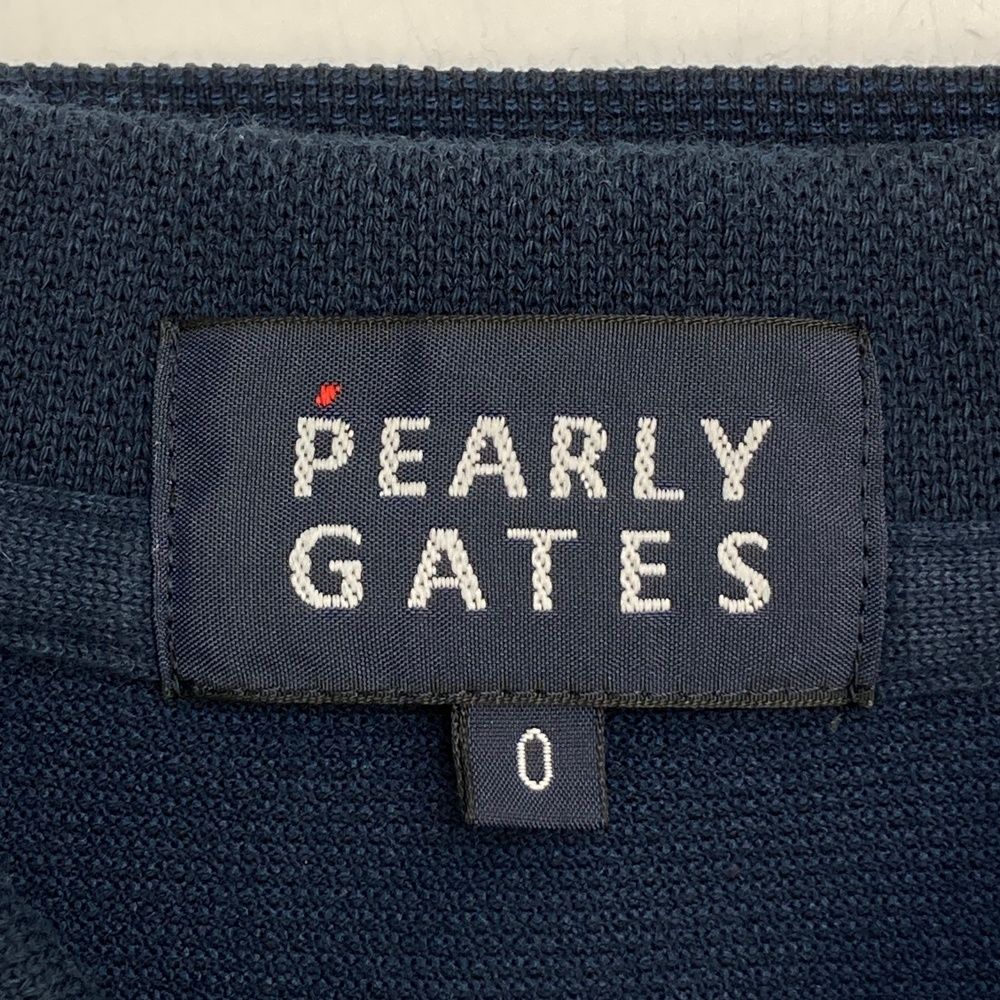 サイズ：0 PEARLY GATES パーリーゲイツ ノースリーブポロシャツ 総柄