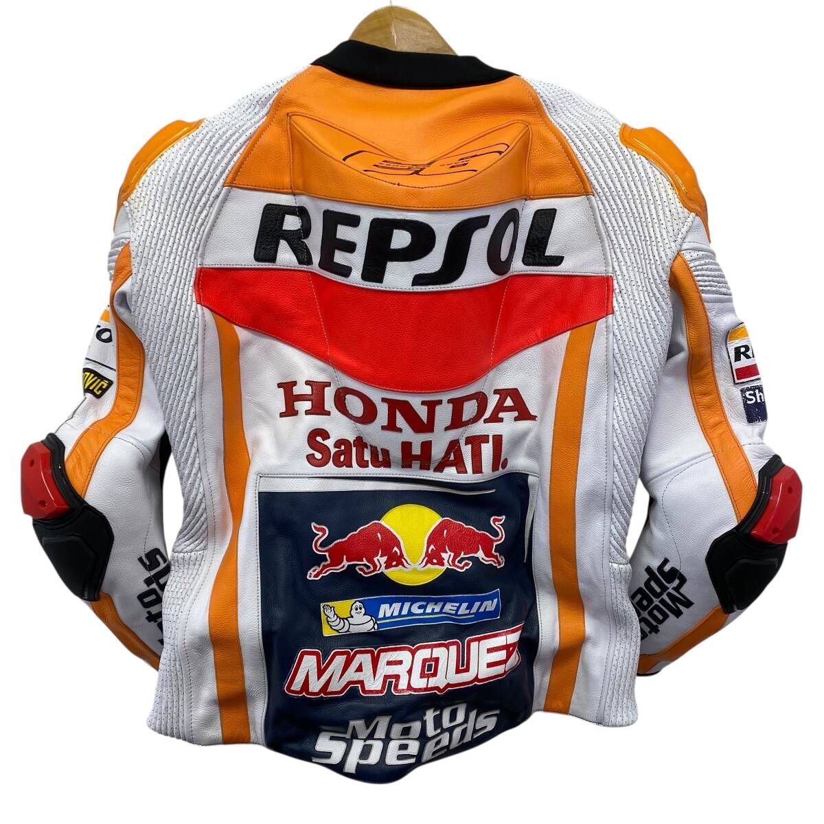未使用品】 MOTOSPEEDS REPSOL MARQUEZ レプリカ レザー