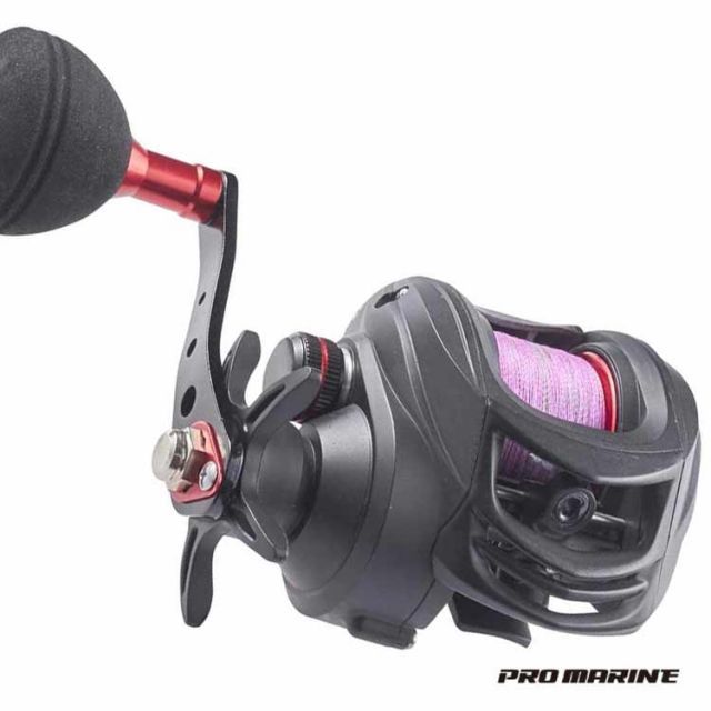 【PROMARINE/プロマリン】EST108PPE エスティア PE0.8号 200M糸付 (310381) パワーハンドル 両軸リール