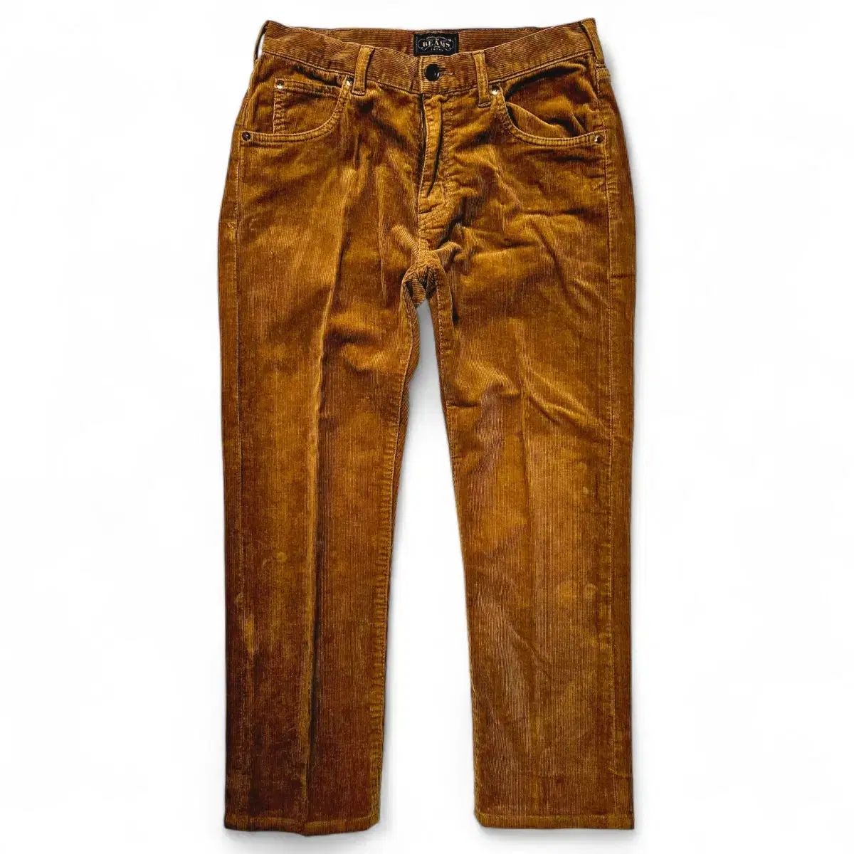 S 30 BEAMS PLUS ストレッチ コーデュロイ テーパード パンツ 茶色