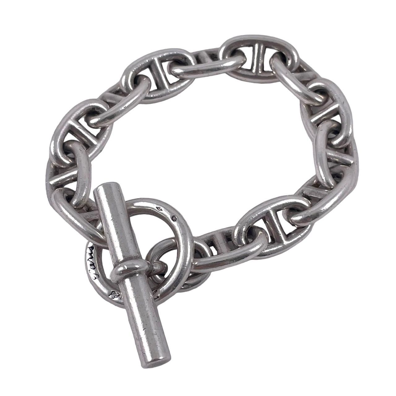 ‘70s Hermes エルメス シェーヌダンクル 筆記体　GM ブレスレット HERMES - ～1980s Chaine d'Ancle GM Bracelet 筆記体刻印として
