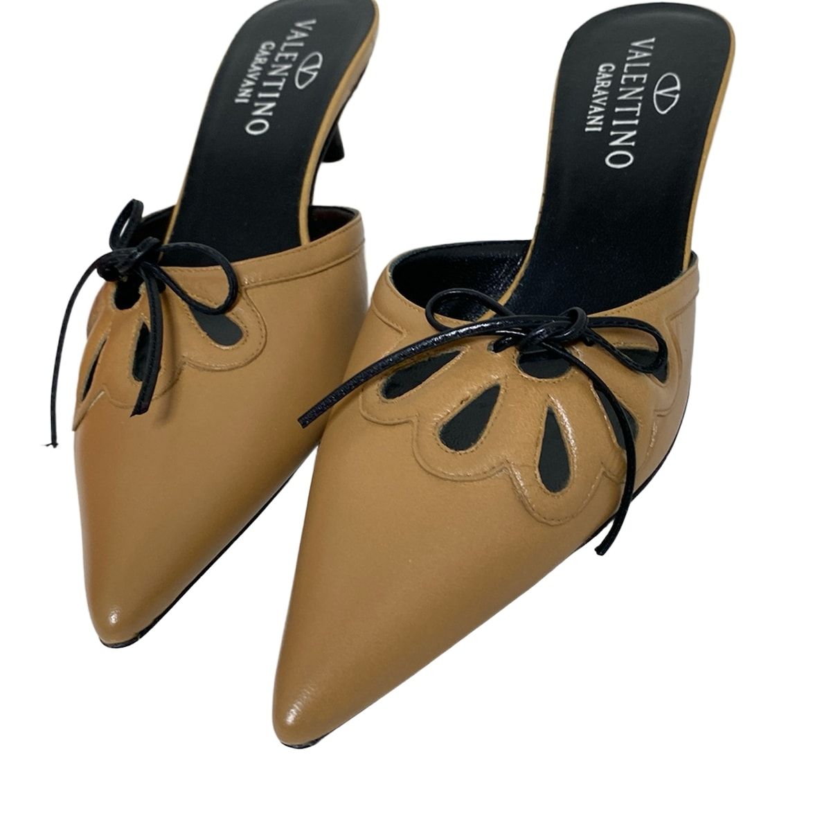 ブラウン×黒 レザー