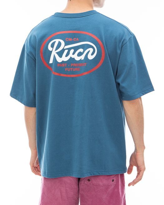 2024春夏 新品【RVCA/ルーカ/ルカ】OVAL SCRIPT Ｔシャツ BPP0  メンズ BE04A-234