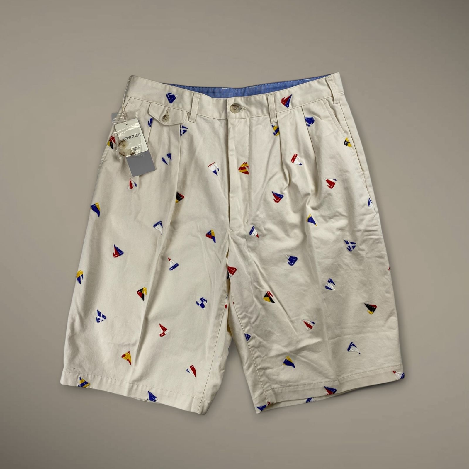 未使用】 BEAMS PLUS ビームスプラス / 2 Pleats Shorts Embroidery On 
