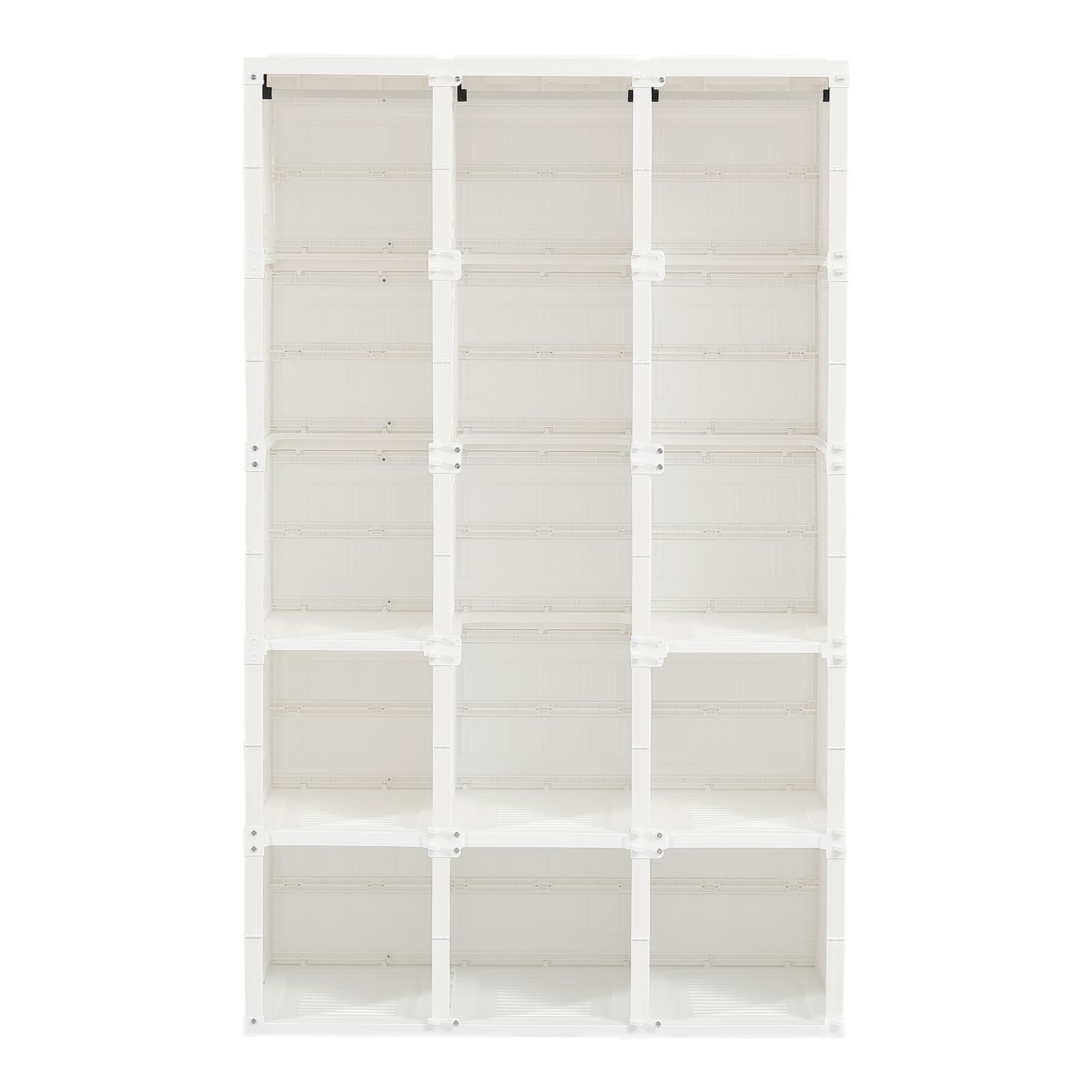 幅104 高さ170cm茶色透明扉 ワードローブ クローゼット 一体折りたたみ式 収納 扉付き 洋服ダンス ハンガーラック 簡単組立 大容量 衣類 雑物 防塵 省スペース 高耐荷重 新生活 おしゃれ