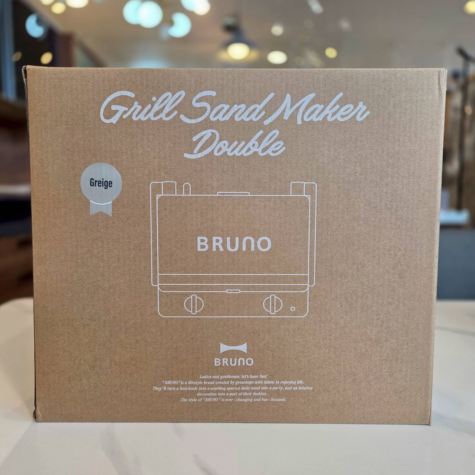 ♥品 BRUNO ブルーノ グリルサンドメーカー ダブル ワッフルメーカー BOE084-GRG グレージュ