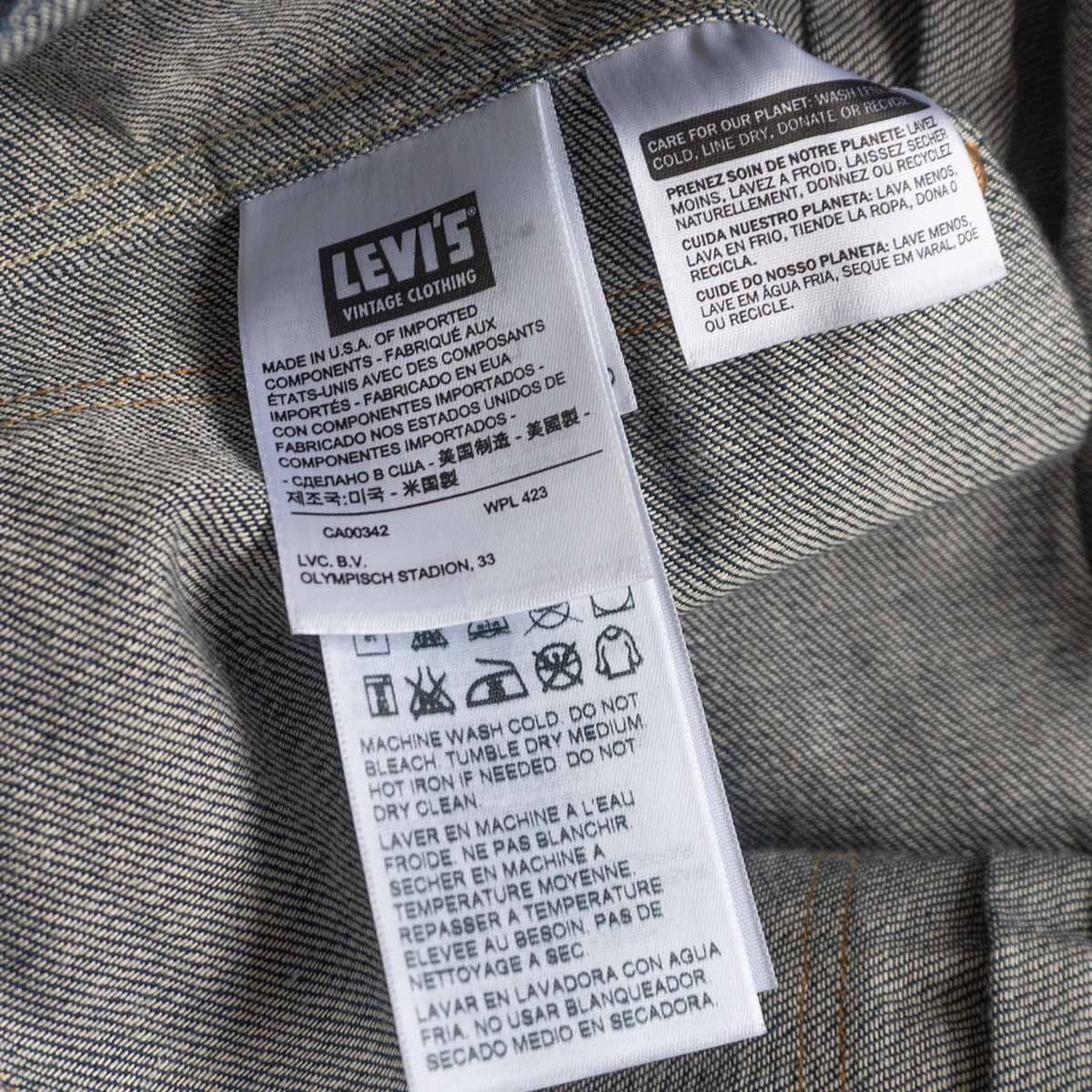 未使用品/USA製】LEVI'S VINTAGE CLOTHING【1880 トリプルプリーツ