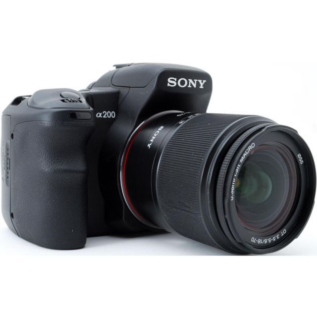 ソニー デジタル一眼 SONY α200 レンズキット DSLR-A200K 中古 メモリーカード付き 届いてすぐに使える - メルカリ