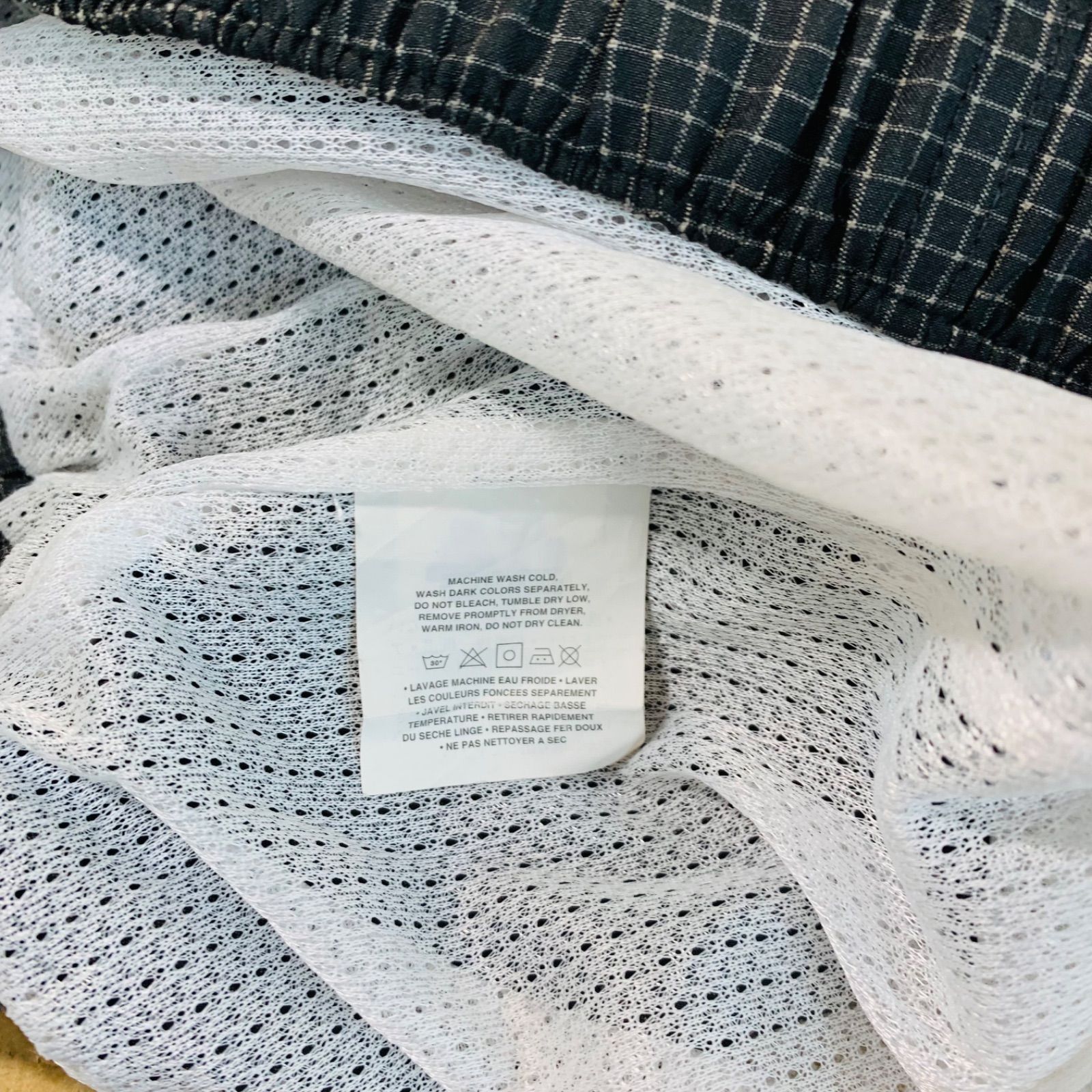 I32786 00s Patagonia パタゴニア 00年製 リバーショーツ M 黒格子