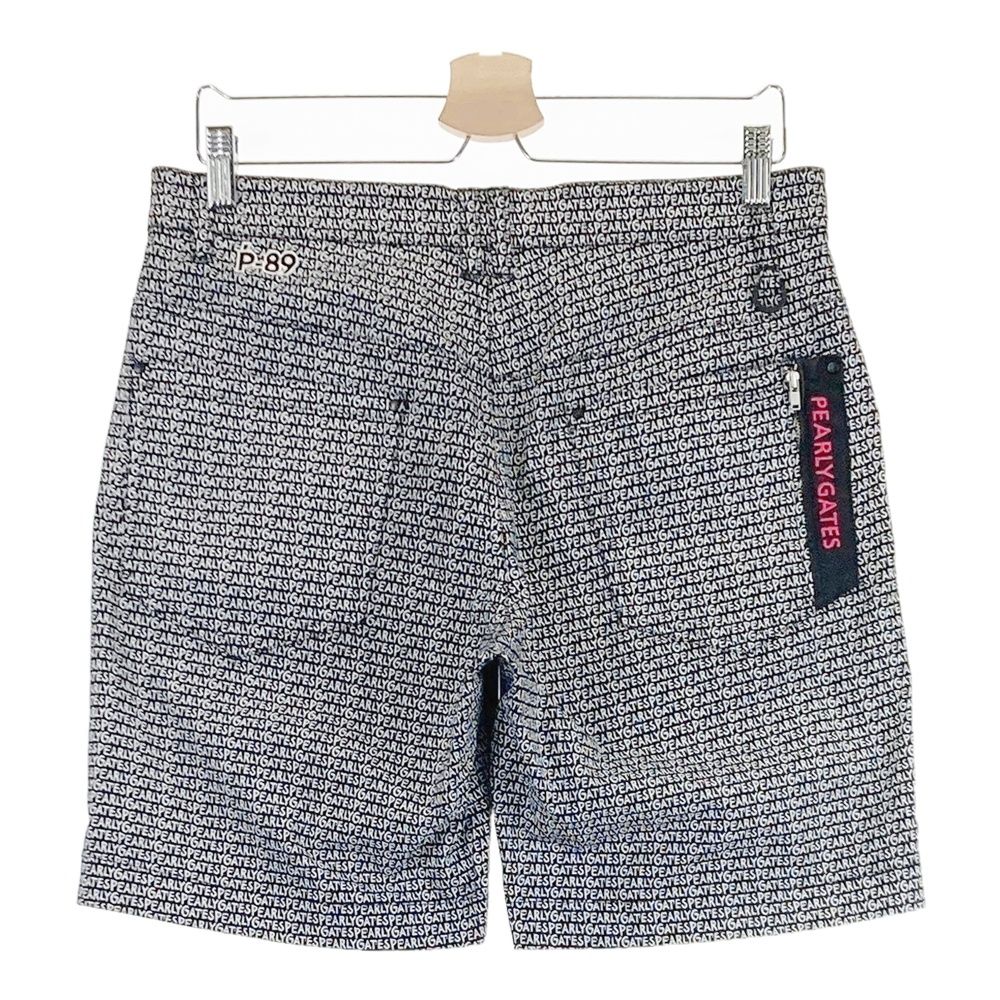 サイズ 4 PEARLY GATES パーリーゲイツ モデル ストレッチハーフパンツ 総柄 ブラック系 240101539234 ゴルフウェア メンズ ストスト