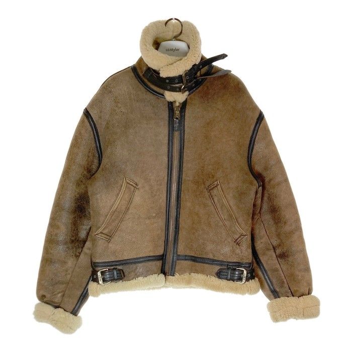 アヴィレックス リアルムートン B-3 ジャケット ヴィンテージ 36 ブラウン アヴィレックス リアルムートン B-3 ジャケット ヴィンテージ 36