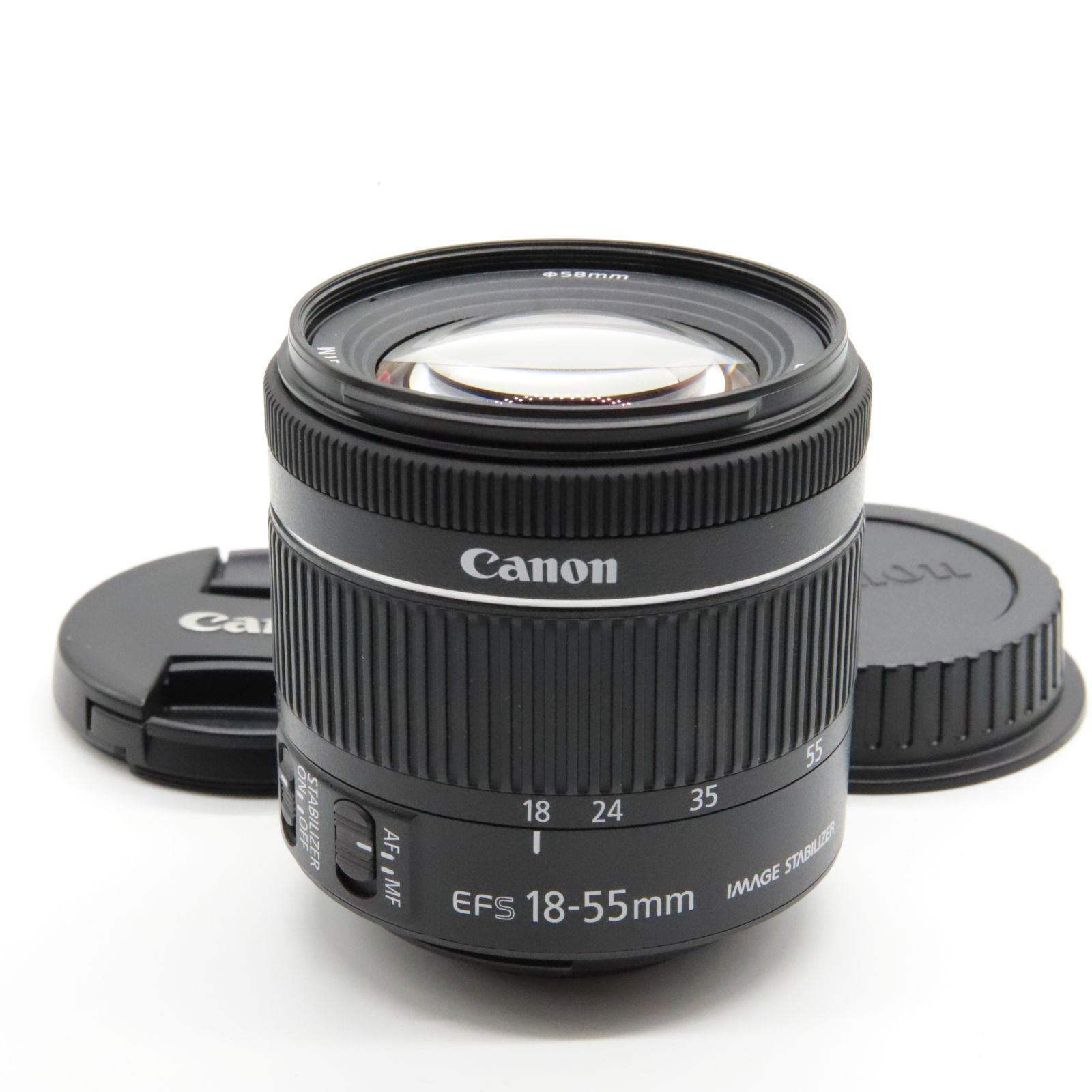 □美品□ CANON Canon 標準ズームレンズ EF-S18-55mm F4.0-5.6IS STM APS-C対応 - メルカリ