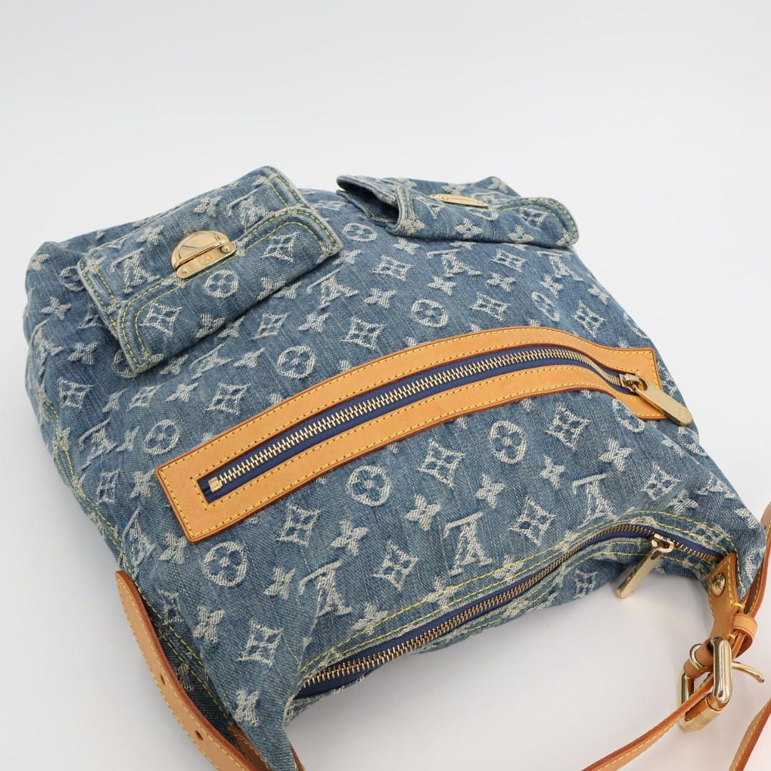 ルイヴィトン LOUIS VUITTON モノグラムデニム バギーGM ショルダー