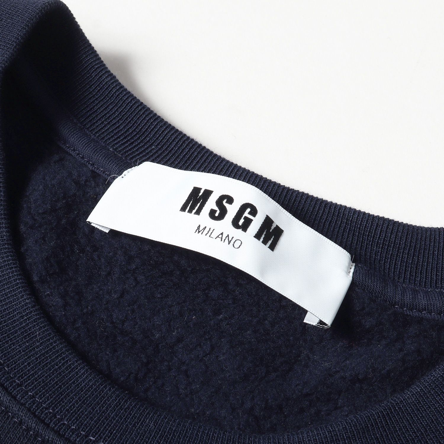 MSGM エムエスジーエム スウェット バック ワッペン ロゴ コットン