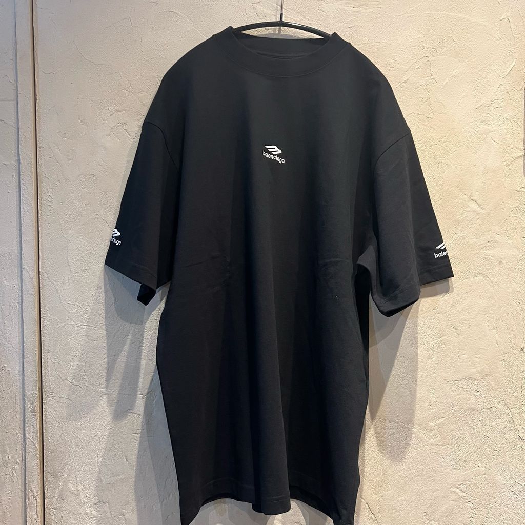 BALENCIAGA バレンシアガ Short Sleev Logo T-Shirt Tシャツ CA00985-CA63081 ブラック size M 代官山A06
