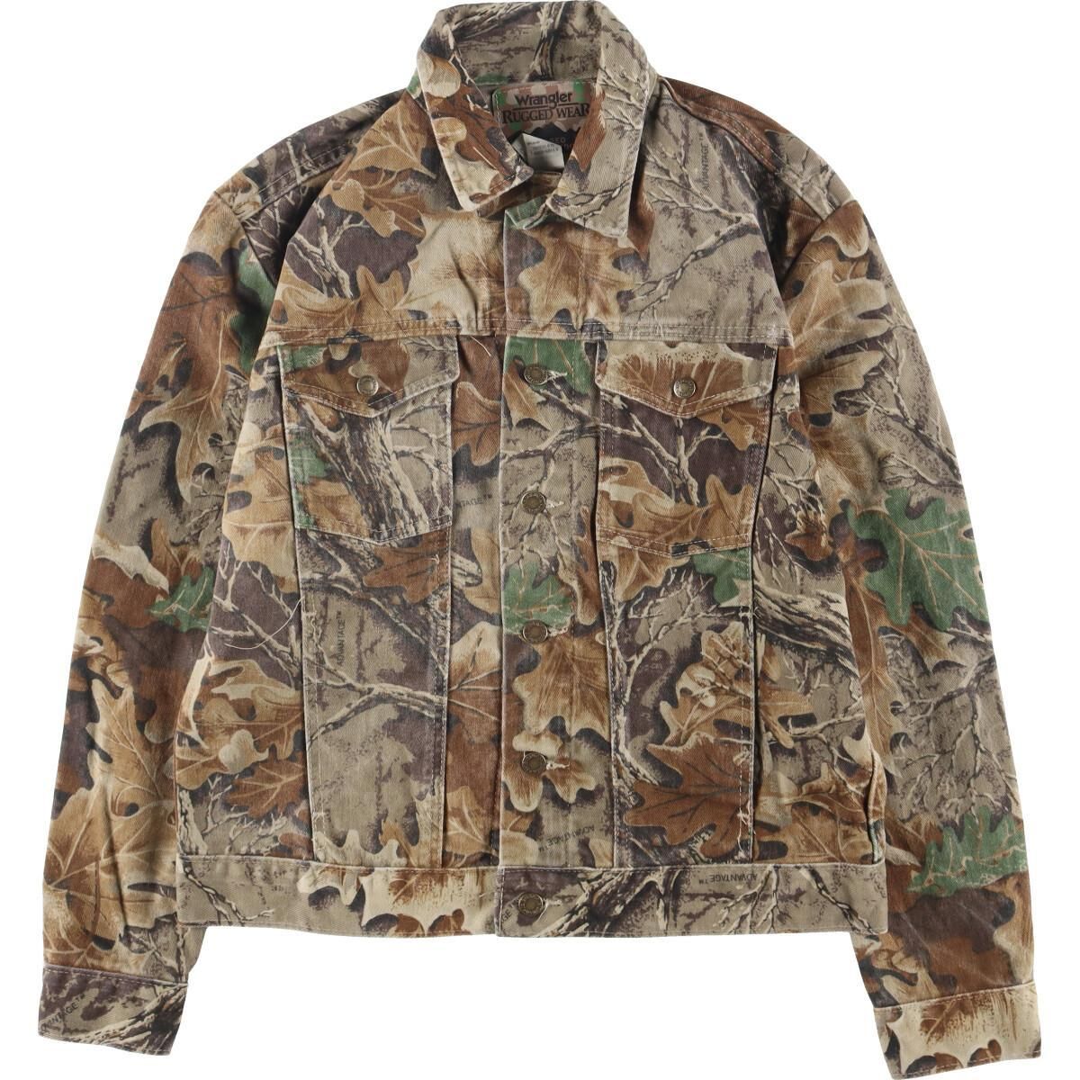 ラングラー wrangler 90s リアルツリーカモ ダブルニー デニム 迷彩