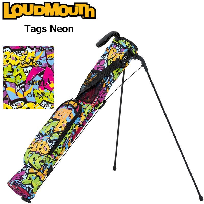 ラウドマウス セルフスタンドキャリーバッグ Tags Neon タグスネオン LM-CC0004/762984(317) 新品【Loudmouth正規販売店】