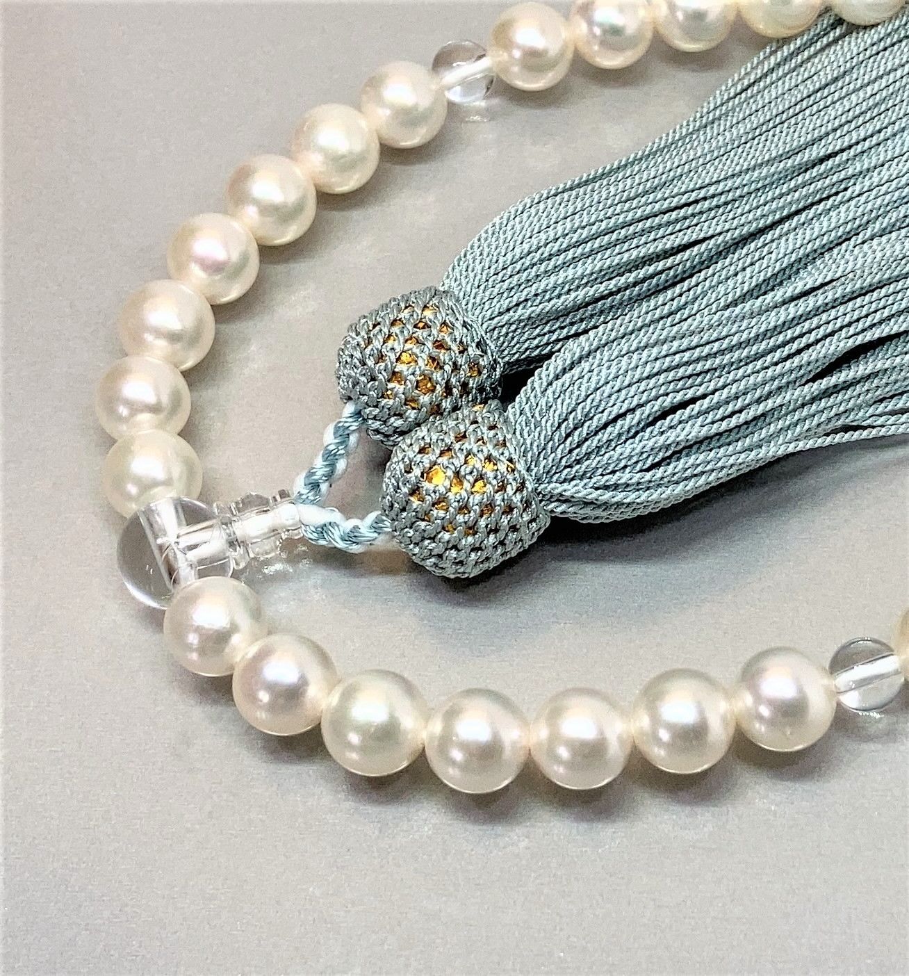 超大珠 あこや真珠 念珠 数珠 全宗派使用可能 保証＆手引き付 5-4