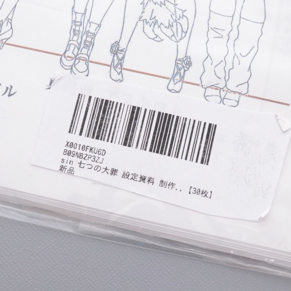 七つの大罪 設定資料 制作資料 sin 七つの大罪 設定資料 制作資料 30枚の通販 by Gshop｜ラクマ
